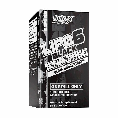 LIPO-6 BLACK STIM-FREE | 60 CAPS | NUTREX RESEARCH